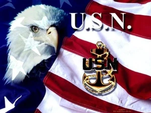 Address Labels Navy - CPO Eagle - Picture 1 of 1