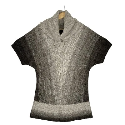 Fenn Wright Manson Women's Turtleneck Tunic Sweater M Gray Taupe Wool Blend Cozy - Image 1 of 4