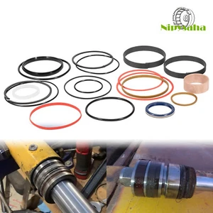 Hydraulic Seal Kit for John Deere 410D Backhoe Boom Cylinder Rod 56mm BORE 115mm - Picture 1 of 11