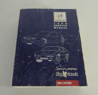 Manuale Di Officina / Manuale Di Servizio Buick Skylark / Skyhawk Del 1988 - Immagine 1 di 4