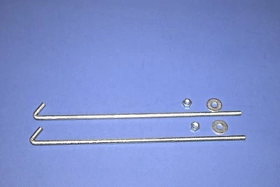 2 TWO 12" Heavy Duty 5 /16" Battery Hold Down J Bolts Rods Adjust 8" To 12"  - Image 1 of 2