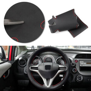 Hand Sew Steering Wheel Cover For Honda Fit 2009 2010 2011 2012 2013 Jazz City