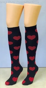 Love Sick Heart Knee High Socks Pub Golf Sweetheart Hen Night Party Valentine - Picture 1 of 1