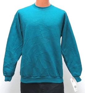 NEW vtg Brittania TEAL Sweatshirt MED 80s/90s warmup gym blue deadstock nwt M - Picture 1 of 5