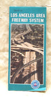 Vintage 1976 AAA Guide to Los Angeles Area Freeway System Map Never Used