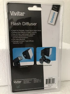 Vivitar Light/Flash Diffuser.FITS MOST SLR FLASHES.NEW.SEALED. - Picture 1 of 11