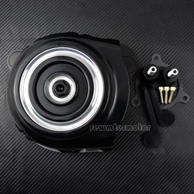 Air Filter Intake Cleaner w/ Black Screw Fit For Harley Touring 17-19 Softail 18 - Image 1 of 4