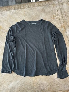 J. Crew Long Sleeve Crew Neck Long Sleeve Tee Large Armpit To Armpit 21” Gray - Picture 1 of 5