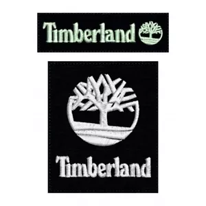 Timberland X2 toppa patch brode parche 8.5x2.5 y 8x6.5 cm (compatible product) - Imagen 1 de 1