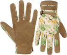 Gardening Gloves for Women, Breathable Ladies Thorn Proof Leather Garden Yard Gl