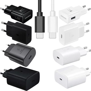 Ladegerät Original Samsung Adapter Ladekabel USB-C für Galaxy S10+ S20+ A32 A52 - Zdjęcie 1 z 17