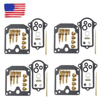 4 x 77-78 Kawasaki KZ650 KZ650c KZ650d KZ650b Carburetor Carb Repair Rebuild Kit - Image 1 of 2
