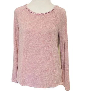 Nuevo Top Pullover Gibson Borde con Volantes Raglán Talla XS Mujer Rojo Terciopelo Manga Larga - Imagen 1 de 9