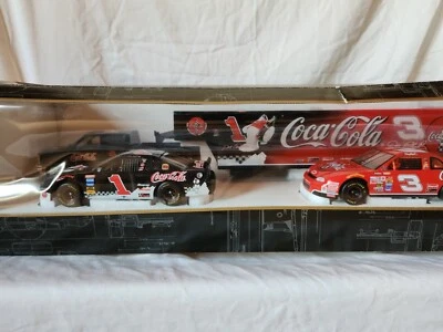 Brookfield 1998 Dale Earnhardt Sr./Jr. Coca-Cola 1:24 Diecast Cars & Trailer New - Image 1 of 4