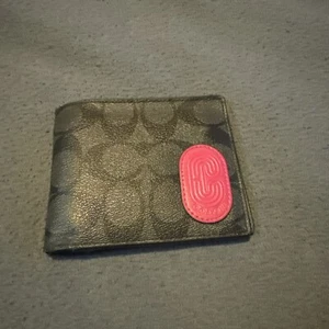 Pre-owned Men’s Bifold Coach Wallet With Extra Small Wallet. - Picture 1 of 9