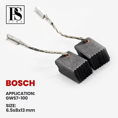 "CARBON BRUSHES" for Power Tools,Electric Motors, BOSCH GWS7-100 , 6.5x8x13mm - Image 1 of 4