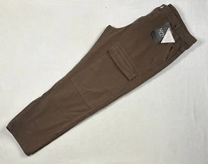 BoohooMan Cargohose Ford Cord Gr. 40 Hamilton Braun Neu mit Etikett - Bild 1 von 6