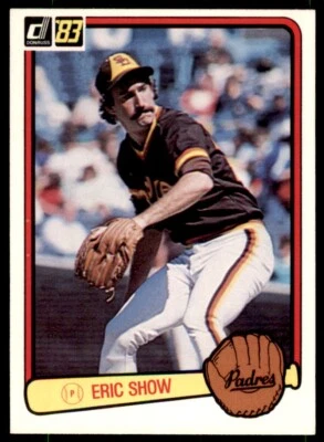 1983 Donruss Eric Show Rookie . San Diego Padres #439 - Image 1 of 2