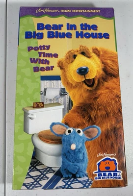 Bear in the Big Blue House - Potty Time with Bear (VHS, 1999)  Very Good, Tested - Image 1 of 4