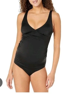 Womens Maternity Swimsuit Size XS One Piece Black UPF 50+ - Image 1 of 4