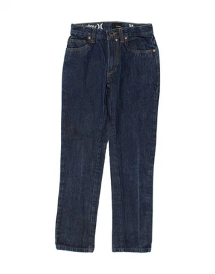 Pantalones de mezclilla ajustados HURLEY para niños 11-12 años W24 L27 azul algodón BC16 Foto 1 de 3