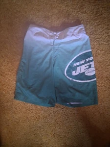 New York Jets NFL Team Apparel Athletic Shorts Men's With Rear Pocket Sz L - Picture 1 of 4