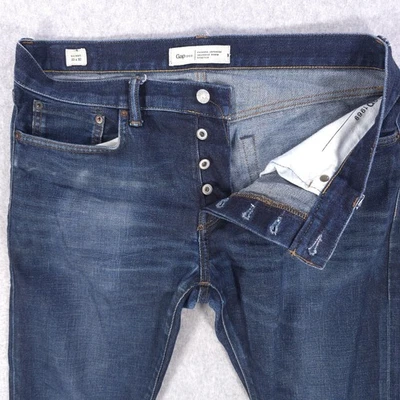 Gap 1969 Kaihara Japanese Selvedge Stretch Denim Casual Jeans Mens 33x32 (34x34) - Image 1 of 4