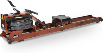 Foldable Water Rowing Machine Hydro Resistance LCD Bluetooth Home Rower 150KG - Image 1 of 4