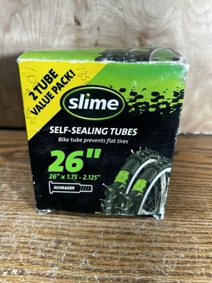 2-Pack Slime 26 Inch Self Sealing Smart Tubes Schrader Valve 26" X 1.75 - 2.125" - Image 1 of 4