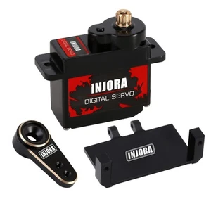 INJORA RC Servo 12g Digital V2 Servo con Montaje Metal 15T y Brazo para RC Axia... - Imagen 1 de 7