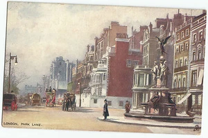London Park Lane Tuck Oilette Vintage Postcard - Picture 1 of 2