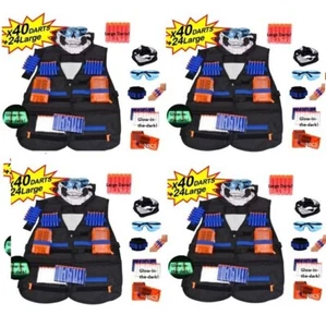 X 1-4 SETS KIDS TOY GUN VEST KIT Kids Toy Gun Accesory Kit Darts Ammo Toy Gun AU - Picture 1 of 19