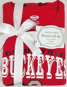 NEW Ohio State Buckeyes OSU Concepts Sport SS Shirt Pants Pajama Set Women's M - Picture 1 of 8
