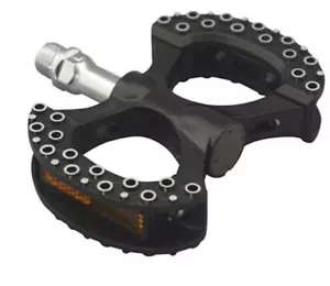MKS Lambda Monarch Bike Pedals Silver 9/16" Black Off-Road City MTB USA shipper! - Picture 1 of 8