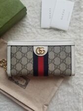 GUCCI Gucci Ophidia web stripe zip long wallet