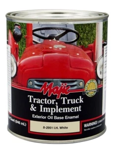 Majic 1 qt. IH White Tractor Truck & Implement Enamel Paint - Picture 1 of 1