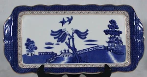 RARO DE COLECCIÓN 1981 ROYAL DOULTON REAL ANTIGUO SAUCE RECTANGULAR 13,5" LARGO BANDEJA SÁNDWICH - Imagen 1 de 6