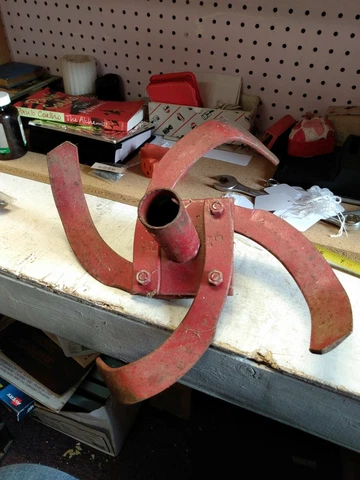 Vintage Heavy Duty Plow Attachment for Push Garden Cultivator, Tiller, Farm, 713 Cover