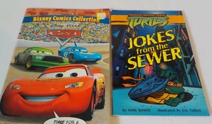 Disney Comics Collection PIXAR CARS Comics and Turtles Jokes from the Sewer - Picture 1 of 4