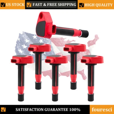 6PCS Ignition Coils For 1999 2000 2001 2002 2003 2004-2007 Honda Odyssey V6 3.5L - Image 1 of 4