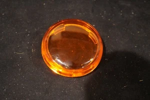 Pop In 2 1/4" Amber Orange Turn Signal Marker Light Lens For Harley - Picture 1 of 2