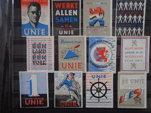 WW2 German-Netherlands NSB Dutch Union Nazi SS Party  Labels Full Set - Picture 1 of 1