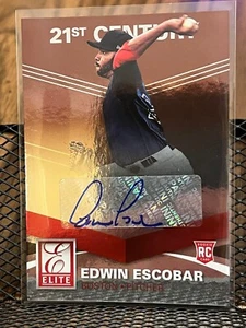 EDWIN ESCOBAR 2015 ELITE "21st CENTURY" #22 ROOKIE AUTO BOSTON RED SOX AUTOGRAPH - Picture 1 of 2