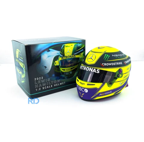 2022 Lewis Hamilton Mini Helmet - 1:2 Scale Bell F1 Helmet - Model 4100150 Cover