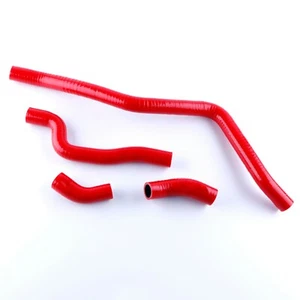 Fit 2001-2005 Yamaha Raptor 660 660R YFM660R Silicone Coolant Radiator Hose Red - Picture 1 of 6