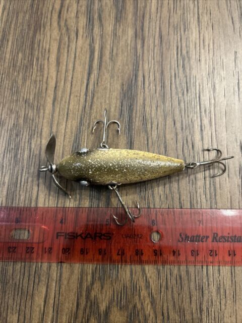 LOT OF 2 Vintage Rhoden's Baby Johnny Rattler Fishing Lure 1/4