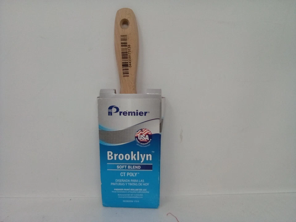 Premier 17313 Stainless Steel/polyester Blend Soft Chiseled Paint Brush 3 W In.