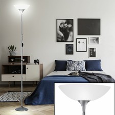 Steh Lampe Stand Decken Fluter Schlaf Zimmer Beleuchtung Leuchte titan farbig