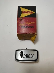 1965 Dodge Monaco Hood Emblem Logo Badge Ornament 2524237 NOS - Picture 1 of 4