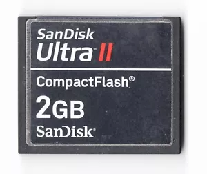 (DENTED) SanDisk Ultra II 2GB CF Compact Flash Camera Memory Card - Picture 1 of 9